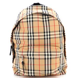 Burberry Jett Backpack Vintage Check Canvas Medium Print